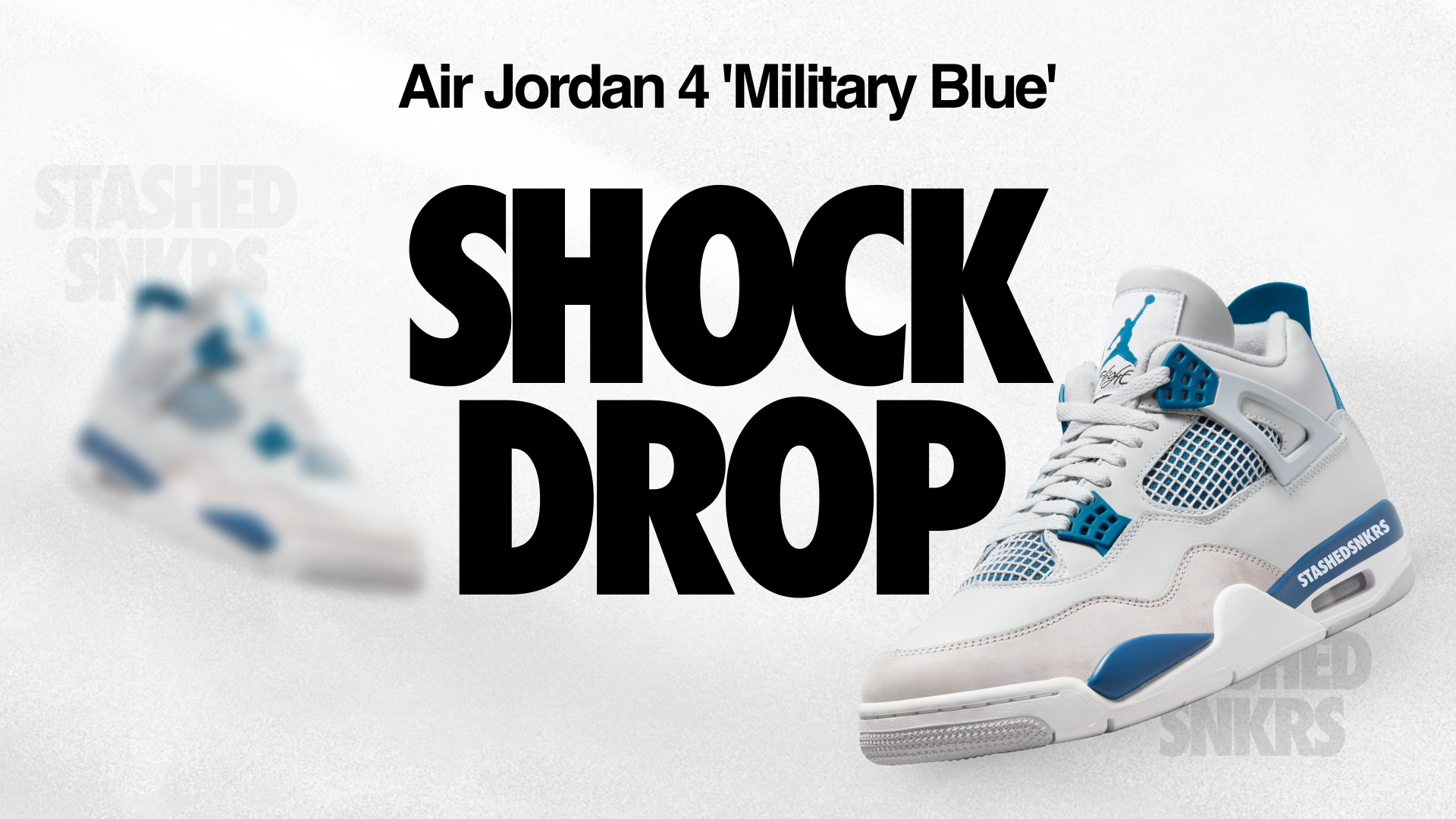 The surprise release on SNKRS Europe for the Military Blue Jordan 4s Stashed