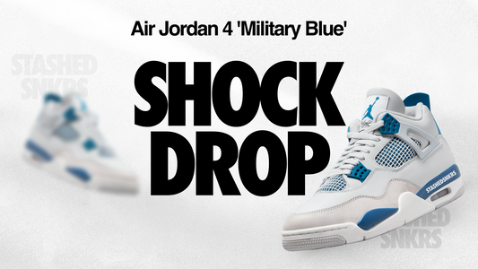The surprise release on SNKRS Europe for the Military Blue Jordan 4s