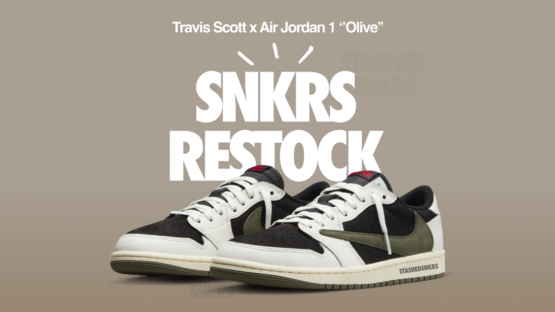 SNKRS RESTOCK: Travis Scott x Air Jordan 1 Low 'Olive'