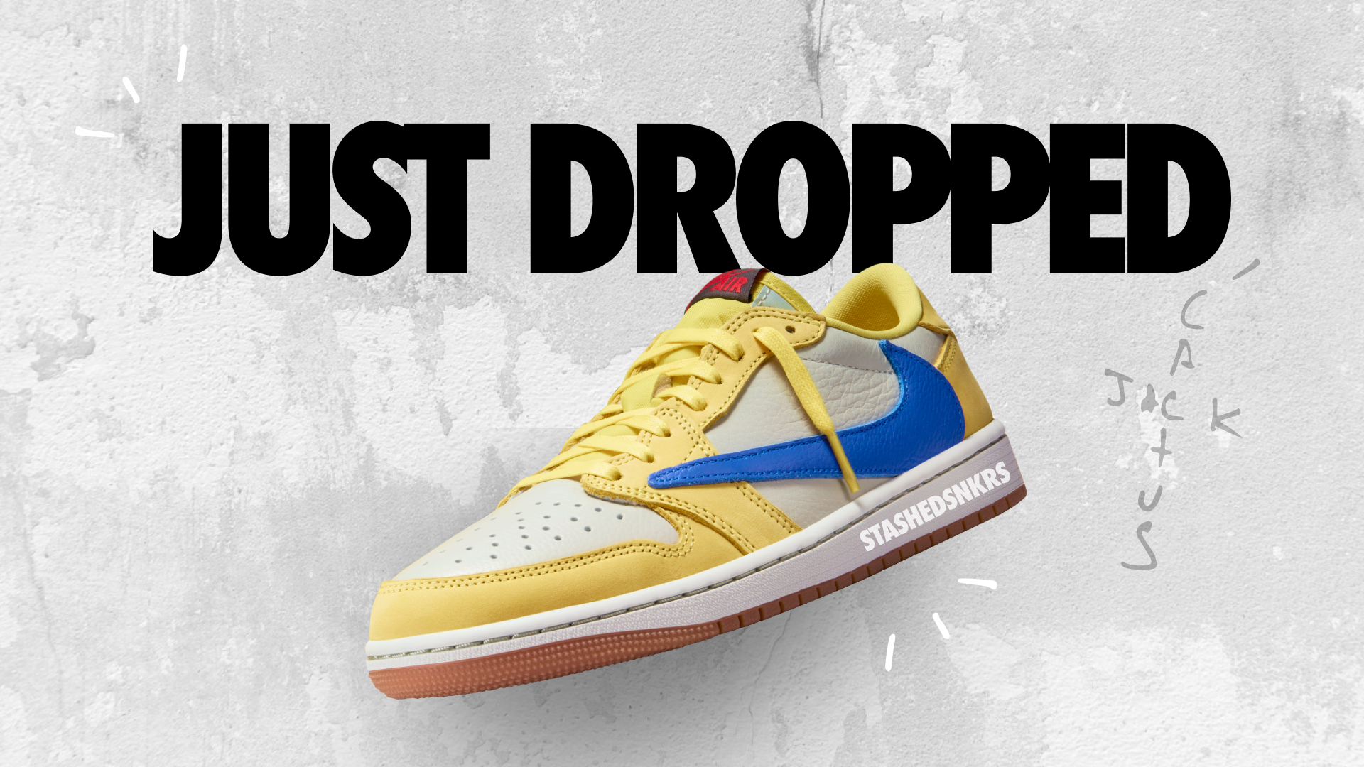 Dropping Early: Travis Scott x Air Jordan 1 Low 'Canary' – Stashed